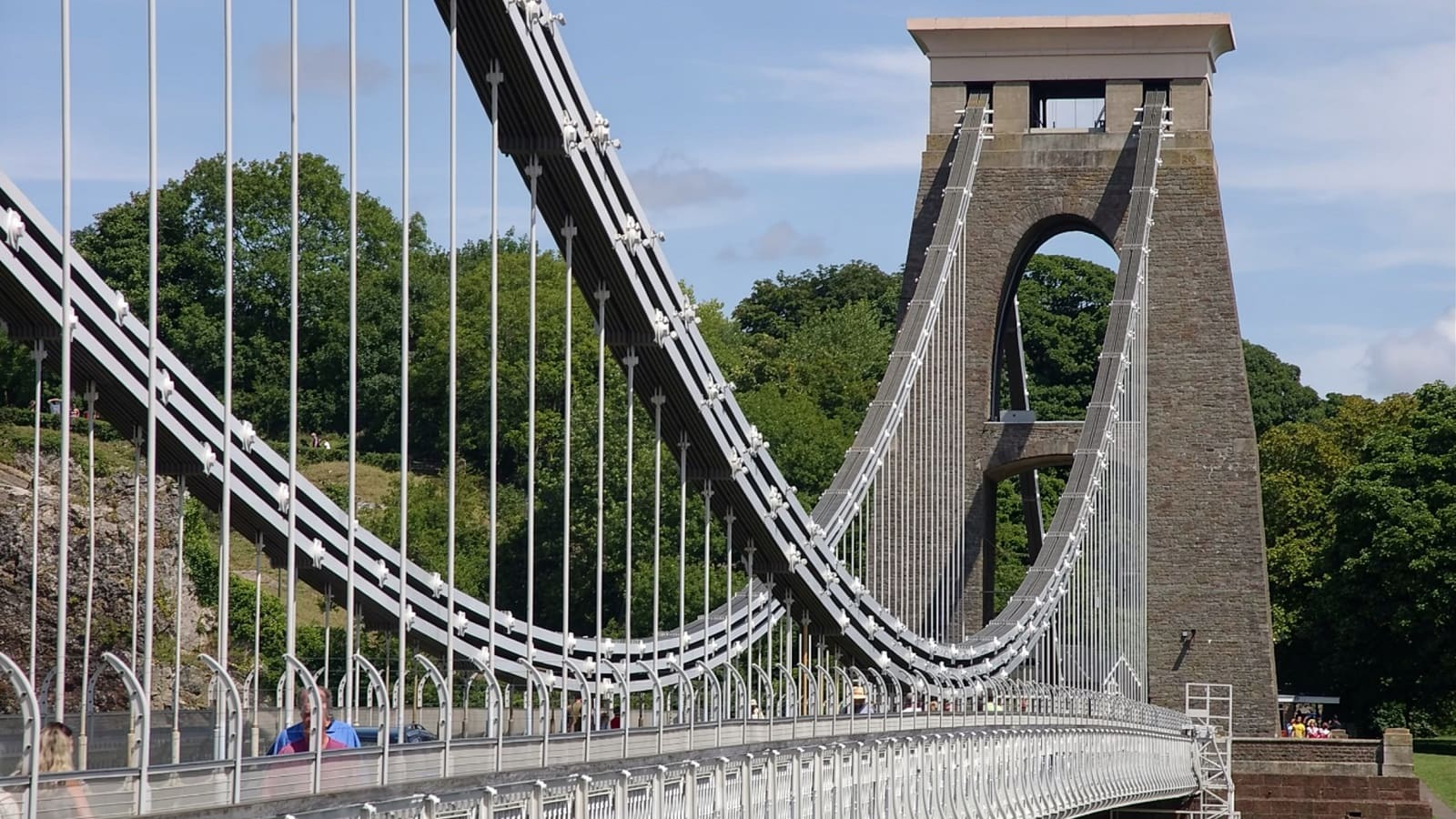 View of Clifton Suspension Bridge above the Avon Gorge