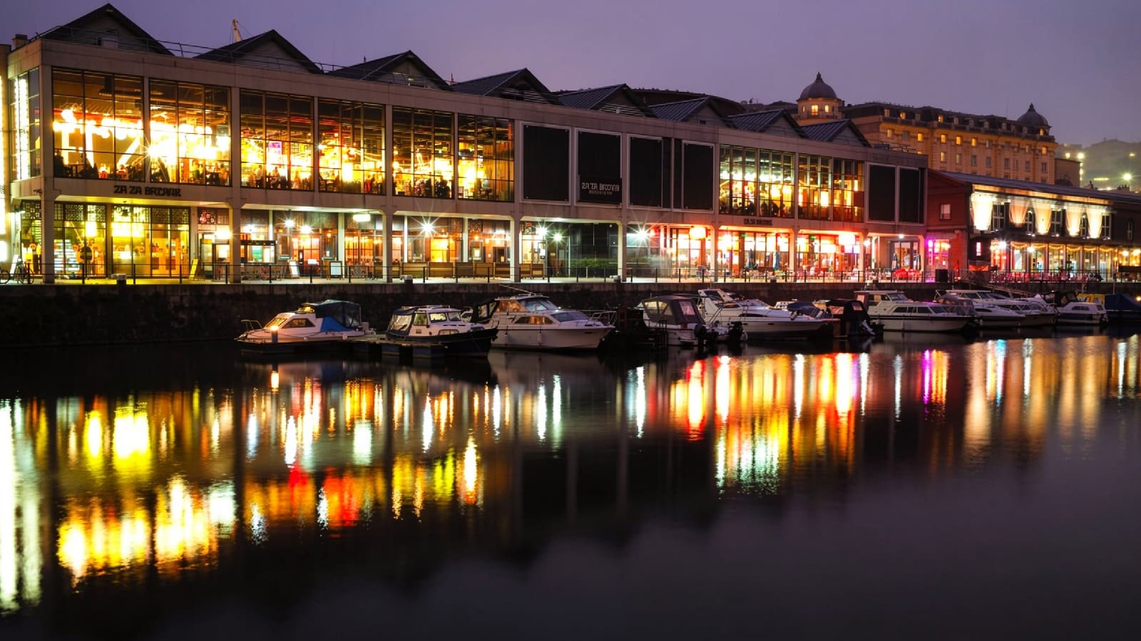 Bristol Harbourside at night
